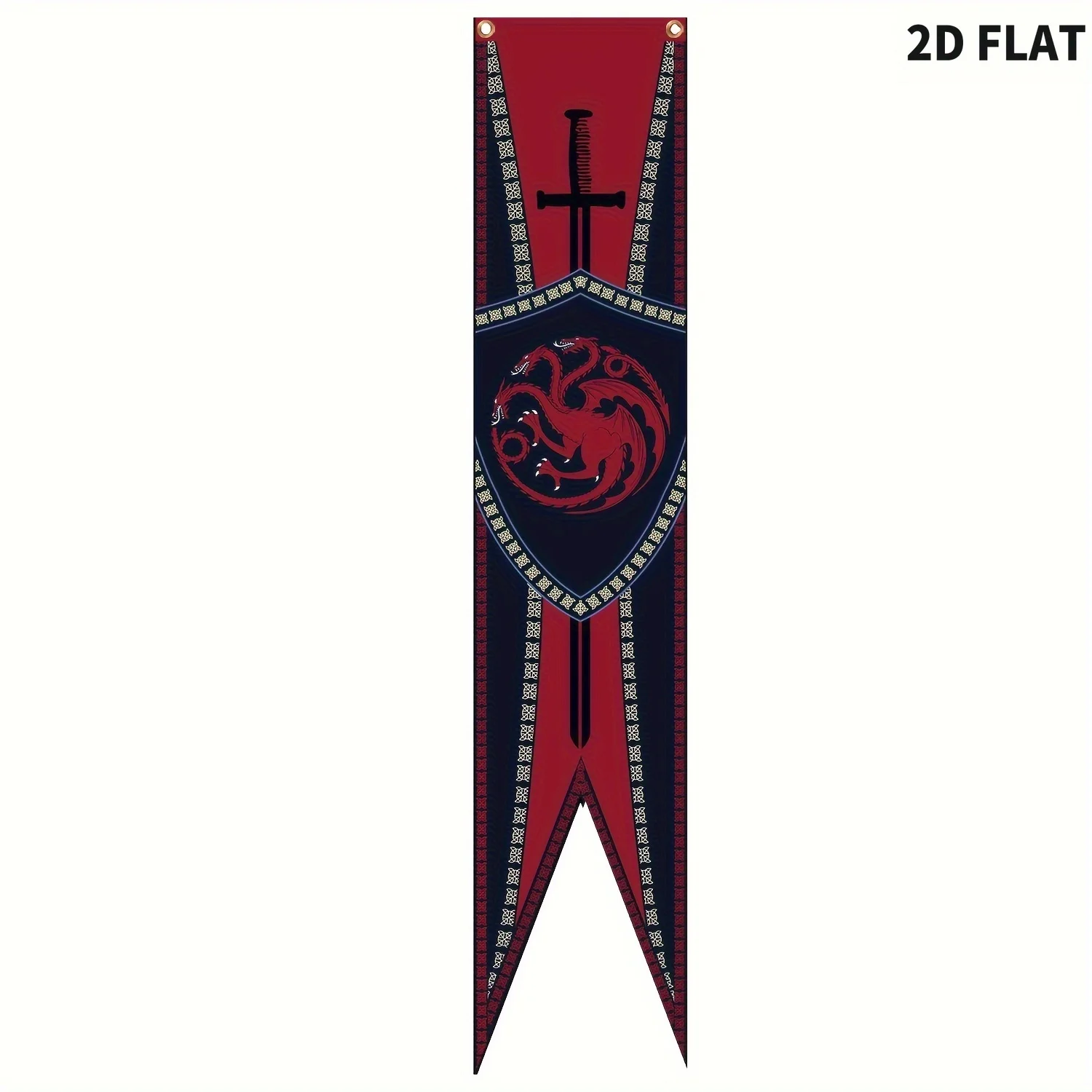 1pc Polyester Antique Hanging Flag - Long Banner for Bar Decor, Home & Indoor Room Wall Decoration