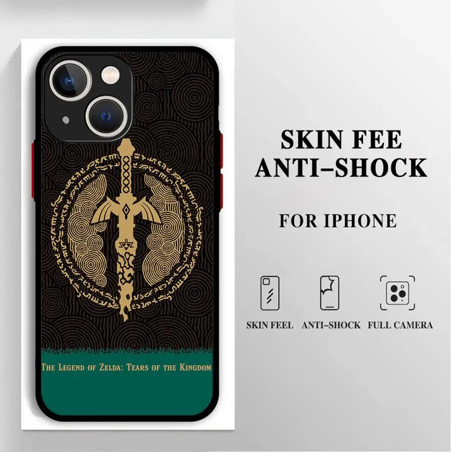 Game The Legend Of Zelda's Cover Telefoonhoesje voor iPhone 16 Pro 11 12 Mini 13 14 Pro 15 Pro Max 7 8 Plus XR XS MAX Mat Zacht