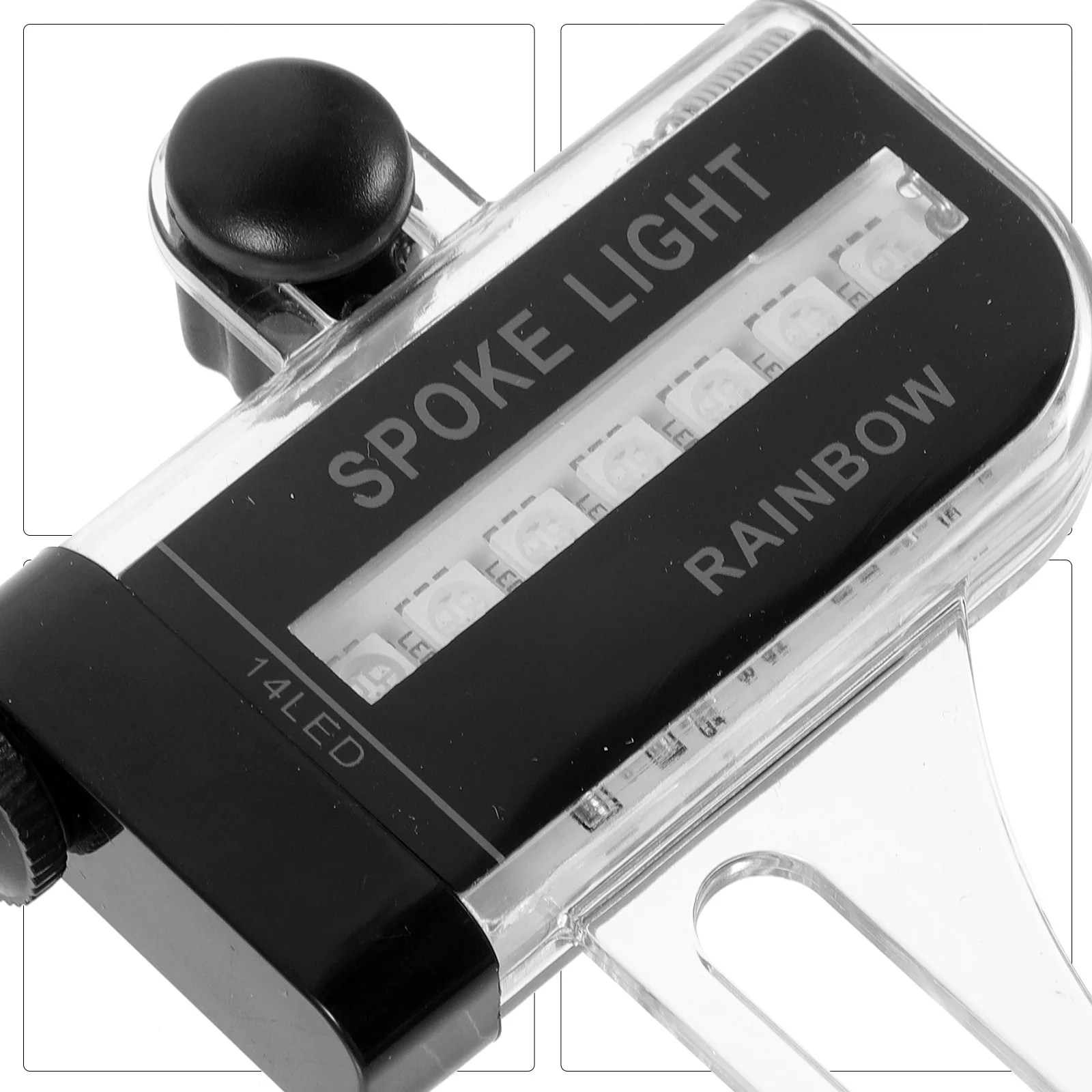 

14 Leds Spoke Lights for Bike Wheel Colorful 30 Patterns Ipx5 Waterproof Easy Install No Tools Needed Black Bike Wheel Lights