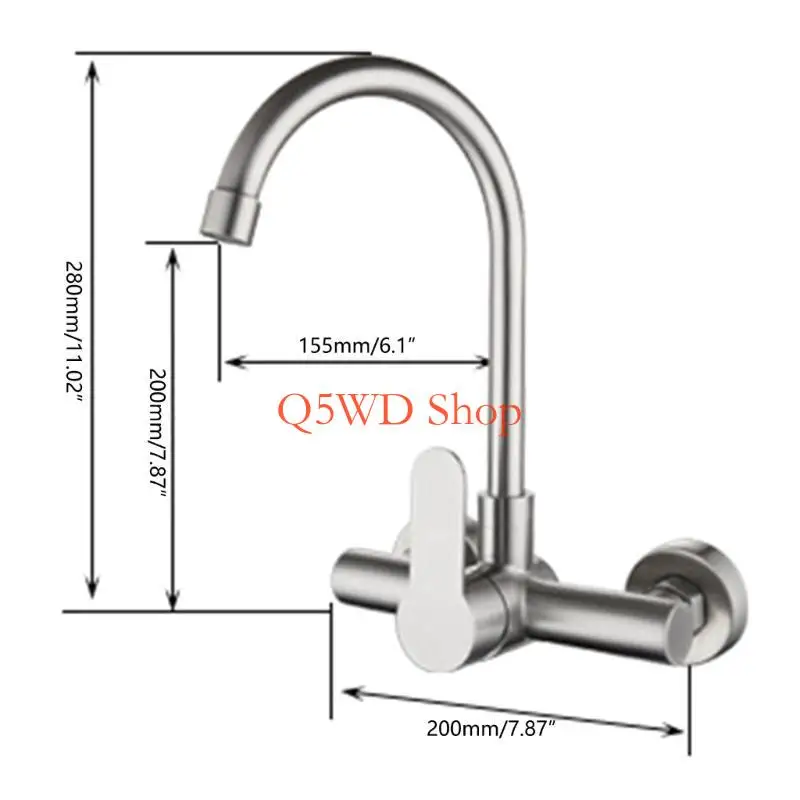 Q5WD المطبخ المعاصر المطبخ على الحائط صنبور المطبخ تركيب صنبور المطبخ