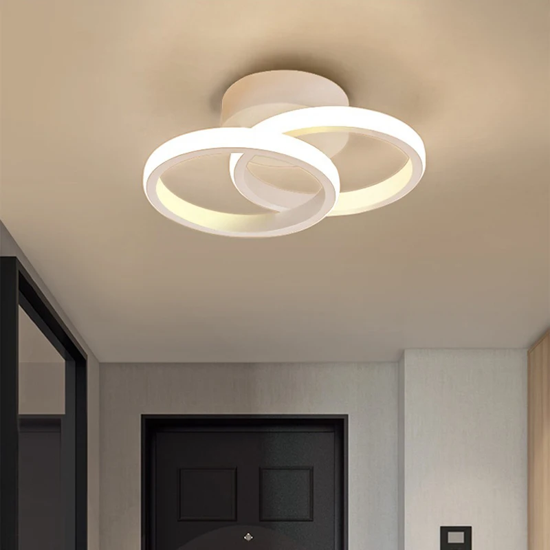 Modern Household LED Ceiling Light Remote Dimming Small Decor Ceiling Lamp Surface Installation Corridor Bedroom Aisle Light
