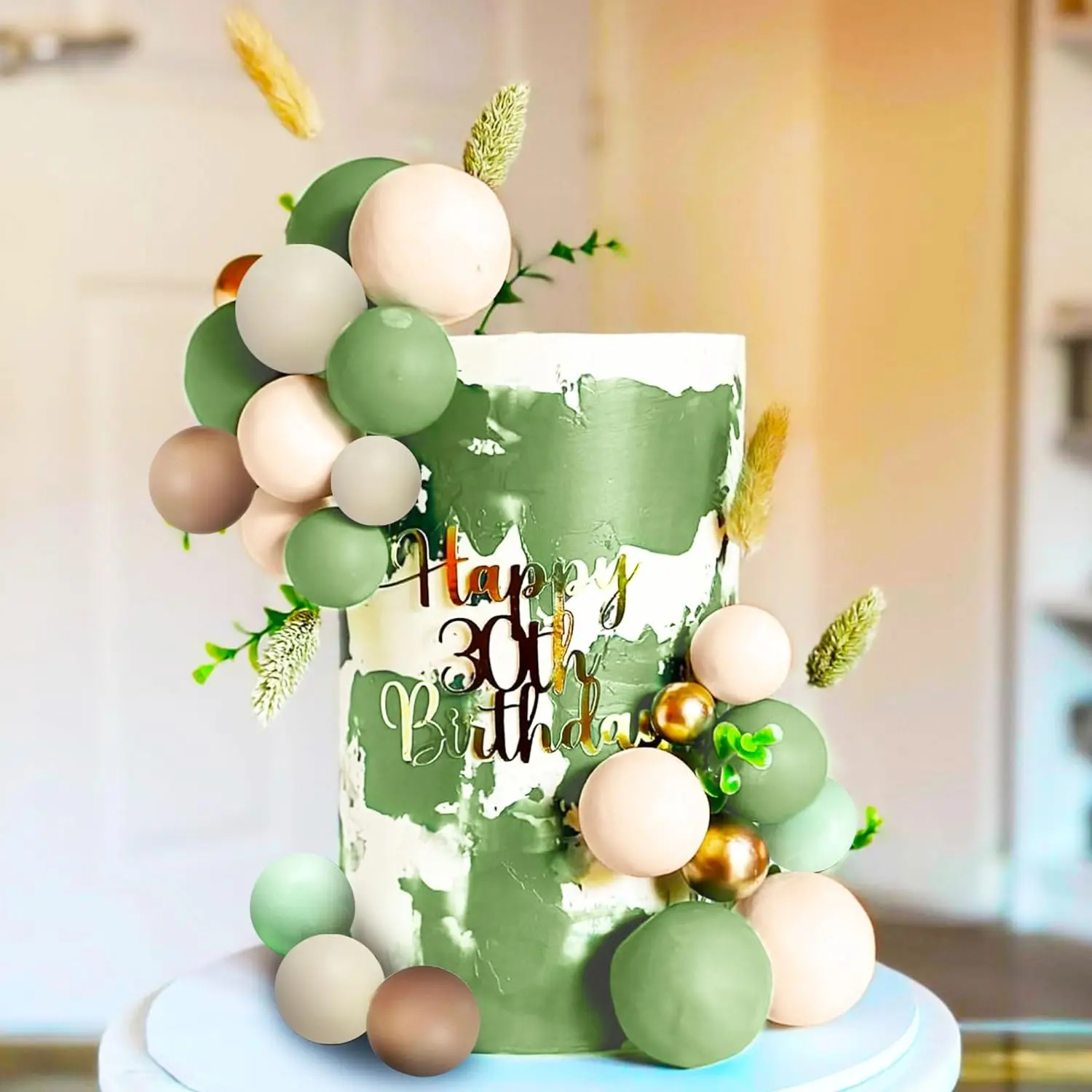 Ball Topper Dekorationen Mini Luftballons Kuchen Topper Sticks Schaumstoffbälle Kuchen Picks Kuchen Topper Bälle Kuchen Dekorationen für Hochzeit – Detail 4