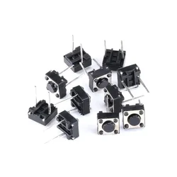 Tact Push Button Switch 12V Copper 2PIN DIP2 SMD Micro Switch 6X6X5 4.3 5 5.5 6 7 8 9 10 11 12 13 15MM TV Toys home use Button