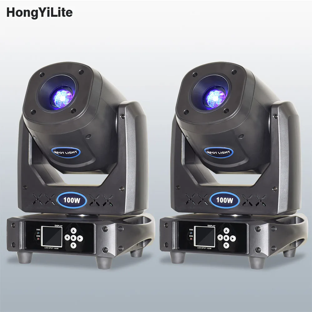 

HongYi 100W Spot Moving Head 81,210 Lux High Lumen 13 Gobos with Rotate Shake 16-Bit Control Powercon For Concert Theater Stage