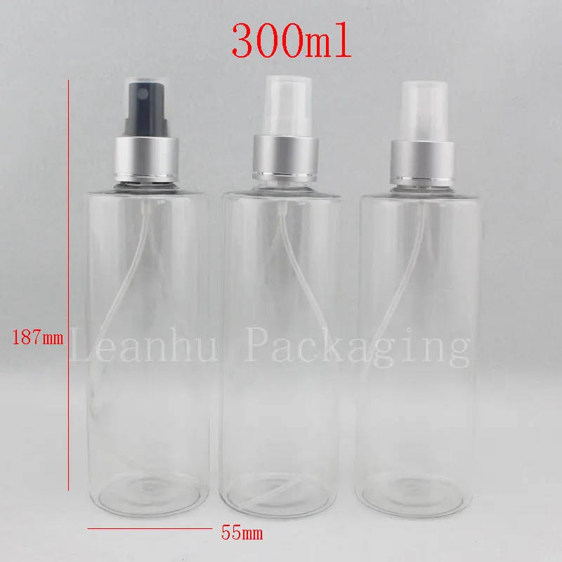 

300ml x 20 transparent empty spray plastic cosmetic bottle 300cc fine mist sprayer plastic bottles cosmetic packaging 10oz