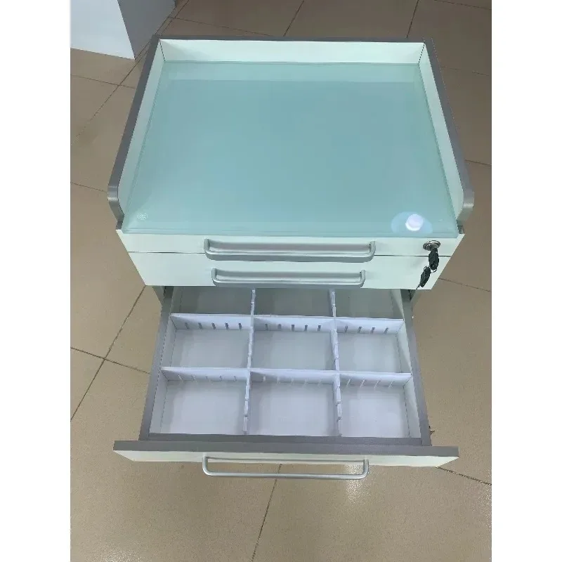 

mobile side cabinet medical clinic special wooden cabinet special storage salon workbench trolley