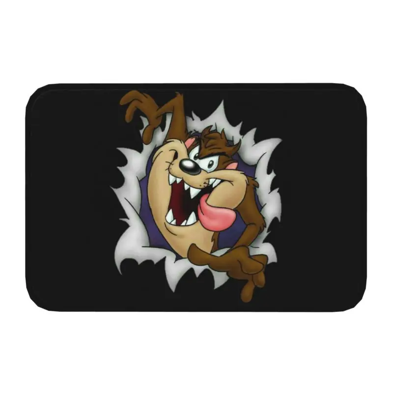 Tasmanian Devil Door Floor Bathroom Kitchen Mats Anti-Slip Indoor Taz Cartoon Comic Doormat Toilet Entrance Rug Carpet Footpad