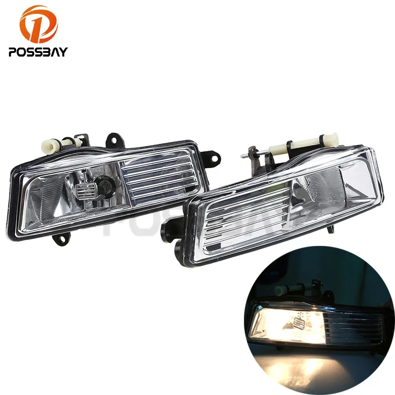 

POSSBAY Halogen Car Fog Light Lamp Assembly for Audi A6(C6) Quattro A6/S6/Avant 2009 200 2011 12V Auto External Light Bulbs