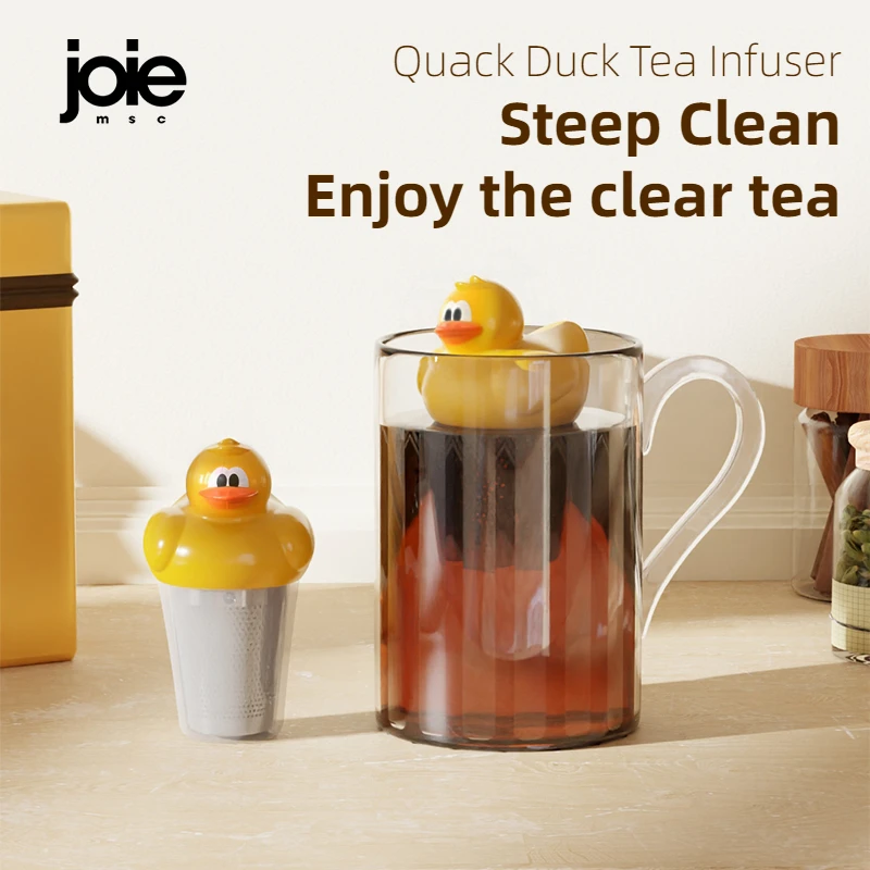 Joie Stainless steel Tea Infuser Tea Strainer Tea Filter Floating Tea Filter Tea Maker Creative Cute Duck  quack Floating