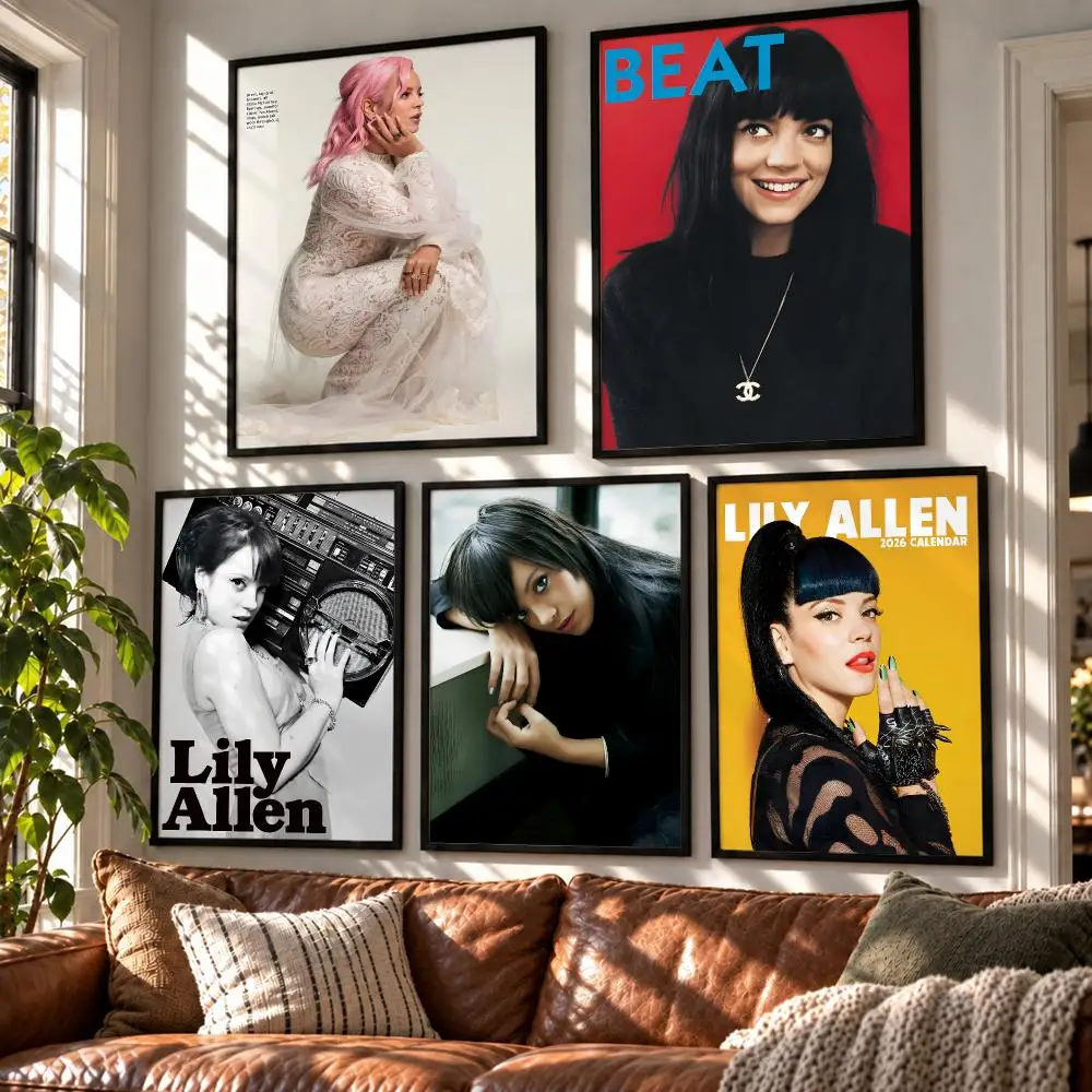 music Lily Allen Poster HD Poster Self Adhesive Waterproof Wall Art Print Bedroom Living Room Modern Decor Gift