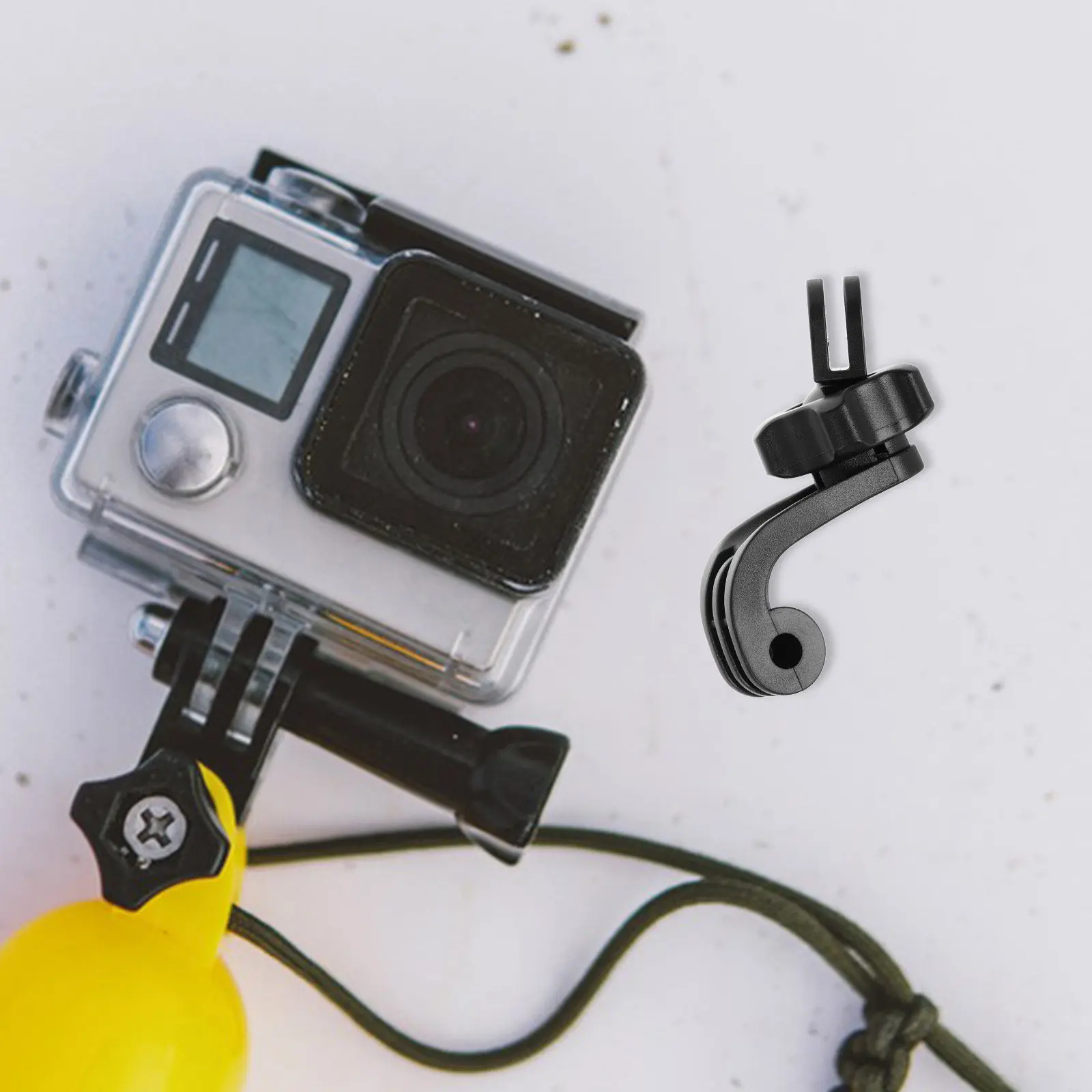 2Pcs Action Camera Vertical Mount Screw Adapter Adjustable 360 Degree Rotating Chest Strap Camera Clamp Mount Core Accessories