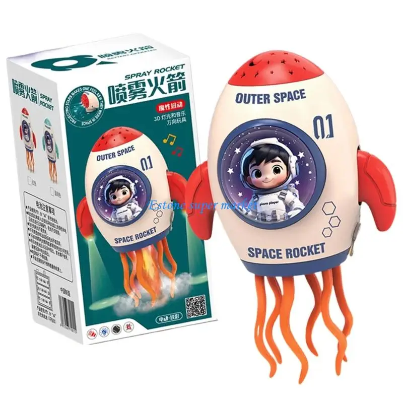 090B Astronave danzante con proiezione a LED con musicali Giocattolo musicale automatico interattivo