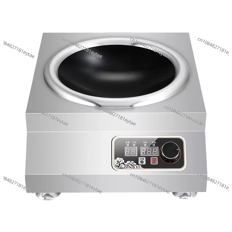 

Подходит для интеллектуальной коммерческой 380 В 5000 Вт, мощная сковорода, горелка, электромагнитная плита, вогнутая печь 5 кВт