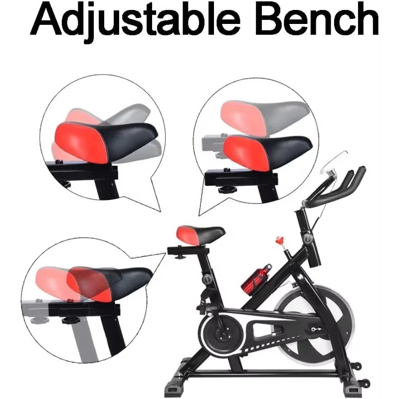 

Comfortable Indoor Cycling Spin Bike - Steel Construction Design with Water Bottle Holder for Continuous Workouts