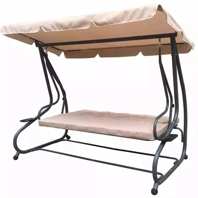 Outdoor Patio 2 in 1 Garden Swing Chair and Bed Adult Swing Chair With Stand