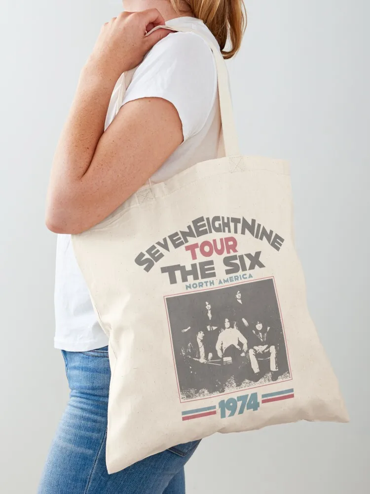 

Daisy Jones & the Six - Vintage SevenEightNine Tour 1974 Tote Bag shopper bag women canvas hand bag canvas tote cute tote