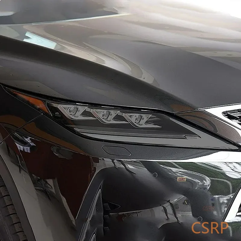 2 Pcs Car Headlight Protective Film Transparent Black TPU Sticker For Lexus RX 350 300 450h 2016 2017 2018 2019 2020 Accessories