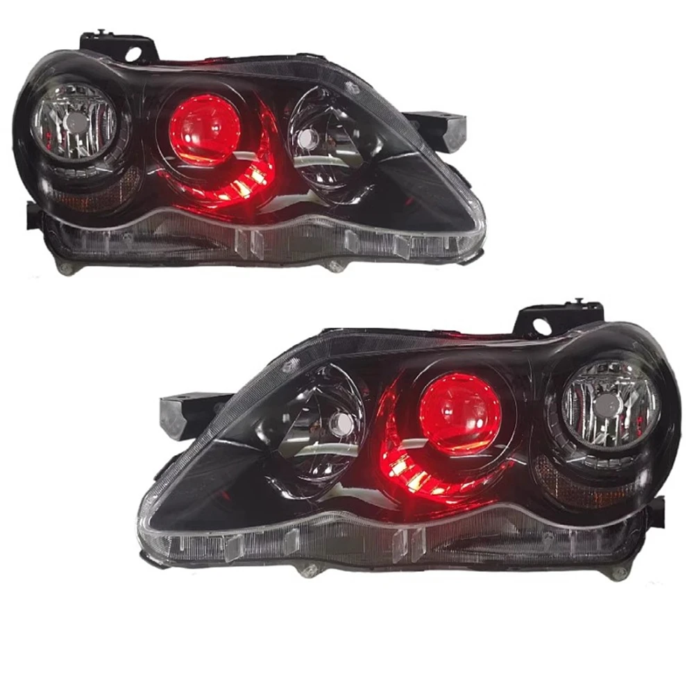 Car front bumper modified led headlight Assembly for 05-09 Toyota Reiz MarkX DRL daytime running light turn signal 2pcs