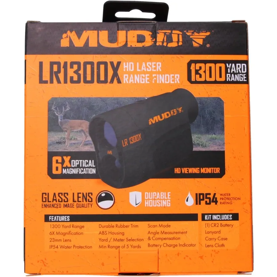 Dalmierz laserowy myśliwski, precyzyjny, gumowany, wodoszczelny, do użytku na zewnątrz, zapewniający zwiększone dokładność i wytrzymałość w trudnych warunkach.