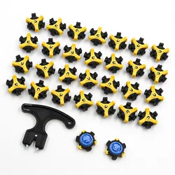 30pcs Golf Shoe Spikes Replacement Fast Twist Tri-Lok for Footjoy with Remover Tool