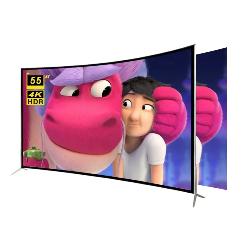 

STLF Advanced Advanced Customization STLF ZJW Cheap Price 4K HD Curved Screen TV 55 Inch Android Smart Television Customize Pack