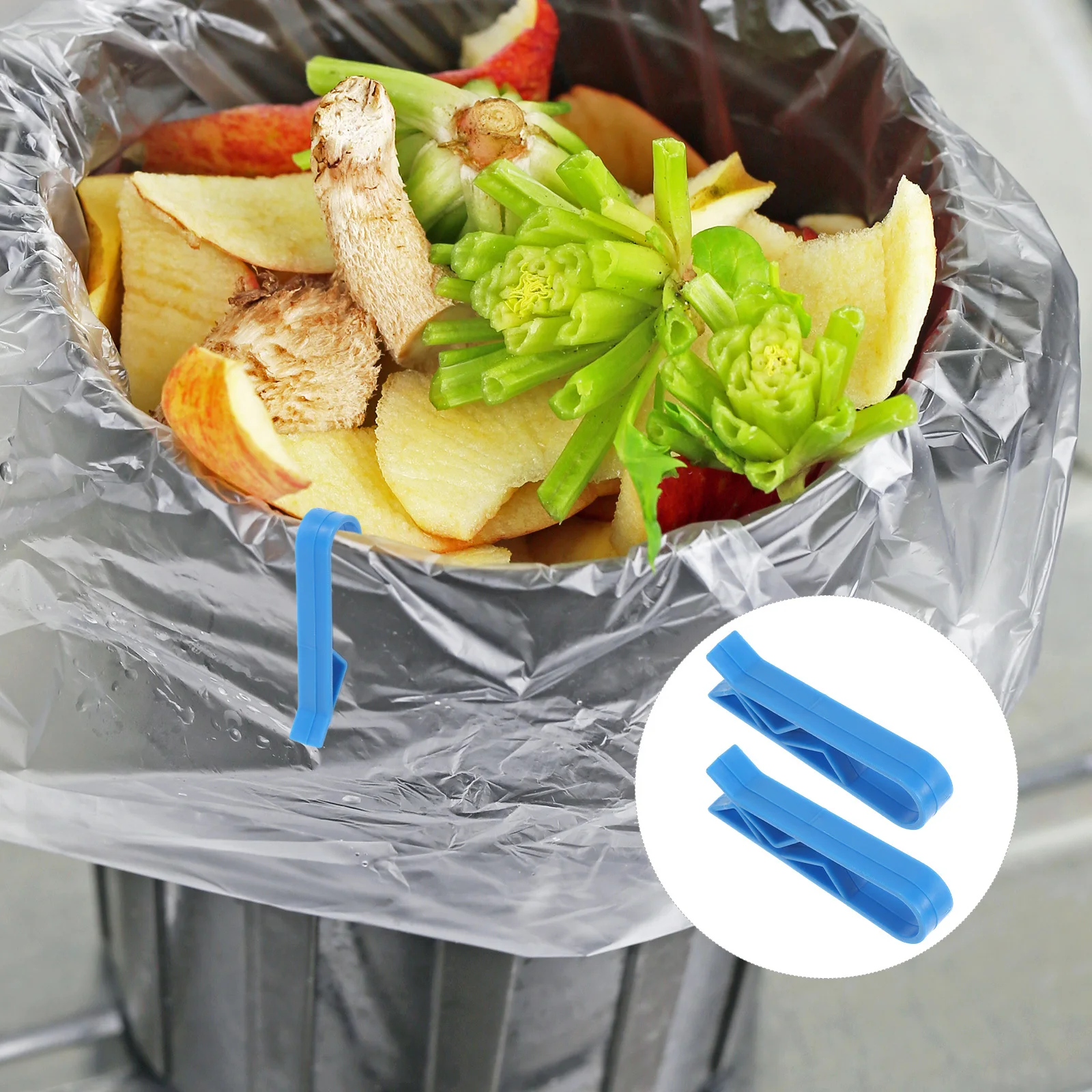 

50Pcs Plastic Trash Bag Clips Garbage Bin Clamps for Home Kitchen Office Waste Basket Bag Holder Garbage Bin Clip