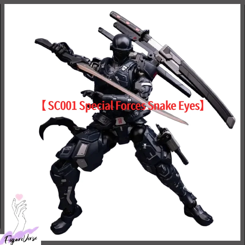 

В НАЛИЧИИ: Коллекционная фигурка Play SC001 Special Forces Snake Eyes Super Black Warrior, полностью окрашенная, с подвижными суставами, игрушка-подарок.