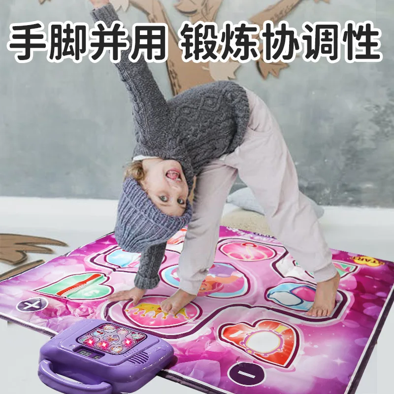 Polymères de danse pour enfants, fitness, musique, phtalGames, tapis lumineux avec activité, tapis de jeu de gym, festival pour fille, cadeau d'anniversaire, jouet pour enfant