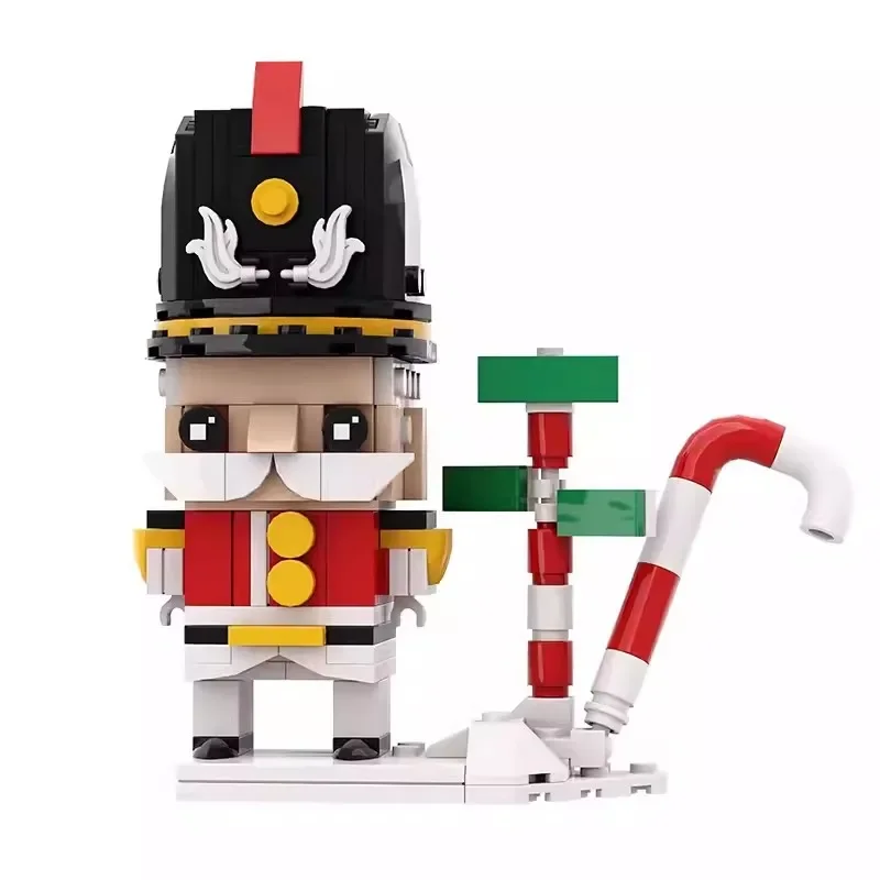 Bricklink Ideas natale slitta di babbo natale alce slitta cane Brickheadz imposta blocchi di costruzione giocattoli per bambini regalo di capodanno