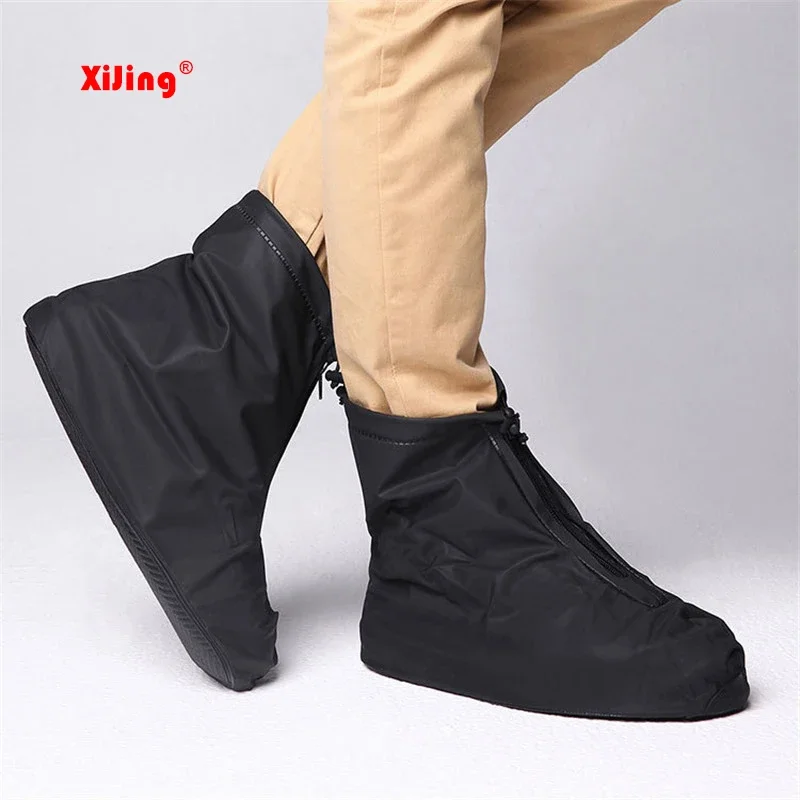 Recommend Shoes raincoat for Rain Flats Ankle Boots Cover PVC Reusable Non-slip Cover for Shoes With Internal Waterproof Layer