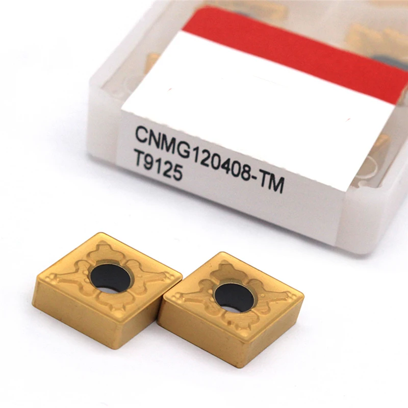 Tungaloy cnmg120408tm t9125高品質カーバイド外部旋盤ツールcnmg 120408 120404 cnc旋盤ツール送料無料