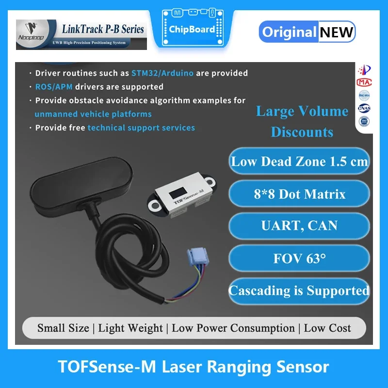 TOFSense-M Laser Ranging Sensor obstacle avoidance array radar module multi-point 3D cloud image serial port CAN