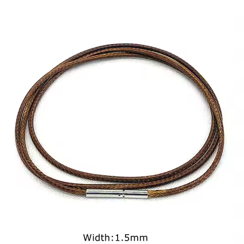 Black Genuine Leather Rope Necklace With Clasp Cord Chain Line String For DIY Pendant Jewelry Making Accessories Supplies Men - Image 16