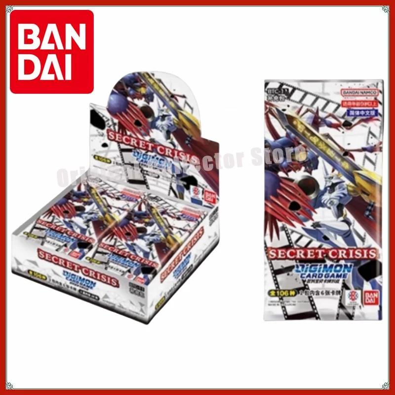 

Оригинальные карты Bandai Digimon DTCG, коллекционная игра, китайский цифровой монстр BTC11-SECRET CRISIS, пополняющая сумка, коллекционный подарок ребенку