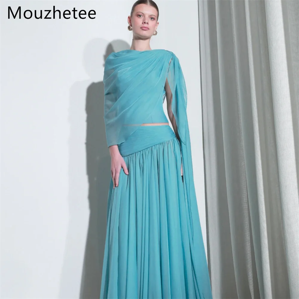

Booma A-Line Pleat Chiffon Simple Evening Dresses Formal Dresses for Women Elegant Sleeveless Prom Gowns Custom Made 2026