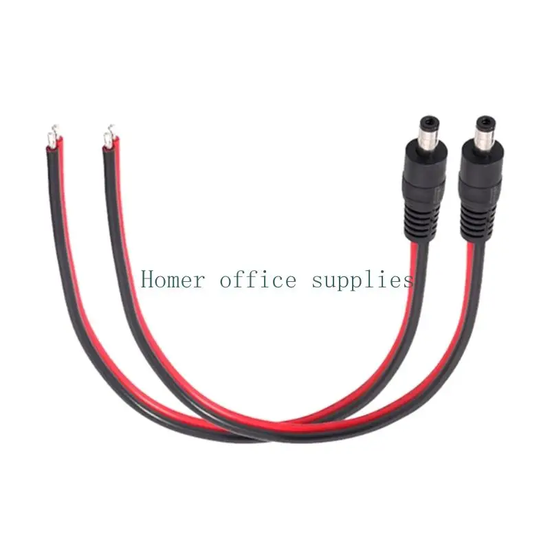 K43B Electronic Wiring Repair Cable with 5521 Connector, Bare Ends, and 1-36 V Operating Limits for Router LED Light, 2 Piece