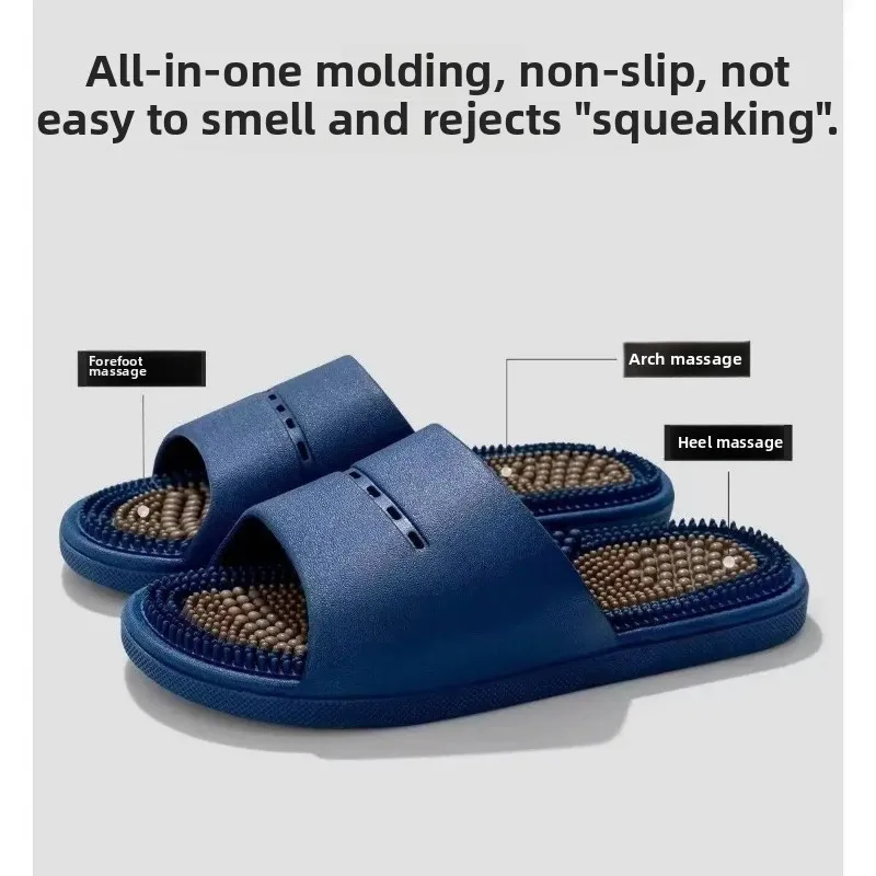 شباشب تدليك صيفية جديدة للنساء، نقاط الوخز للقدم المنزلية، حمام، لوحة ضغط الأصابع المضادة للانزلاق، شباشب رائعة للنساء