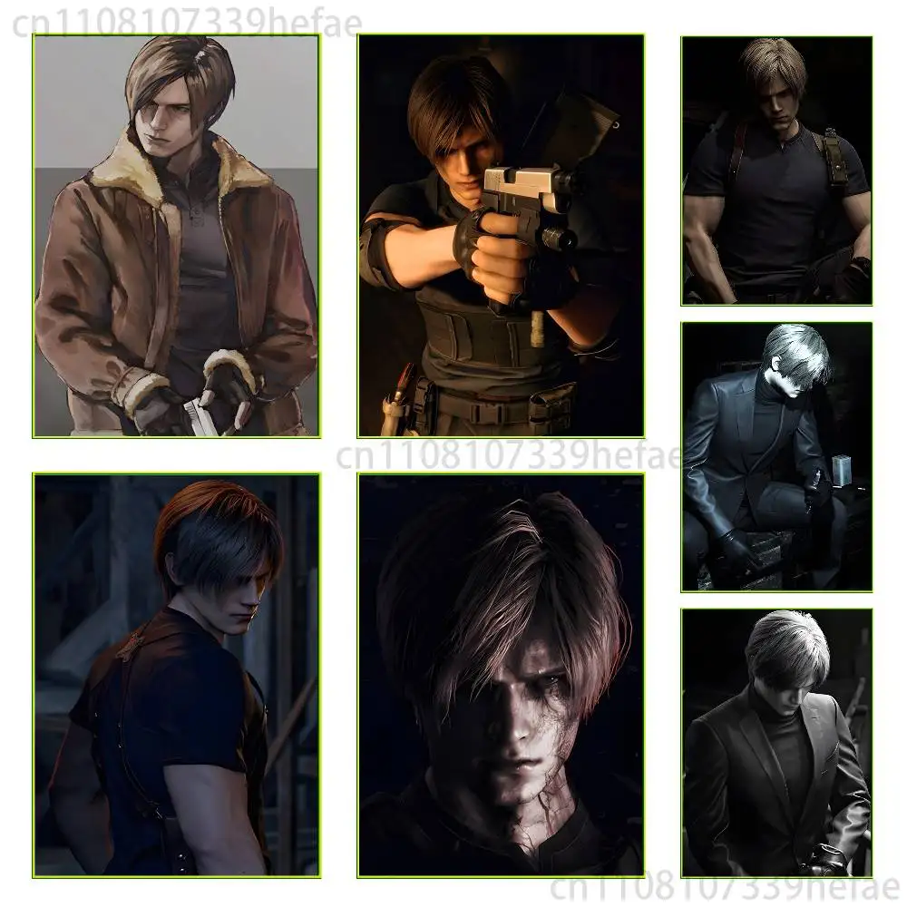 L-Leon Scott Kennedy Poster Home decor HD sticky wall waterproof home living room bedroom bar decoration