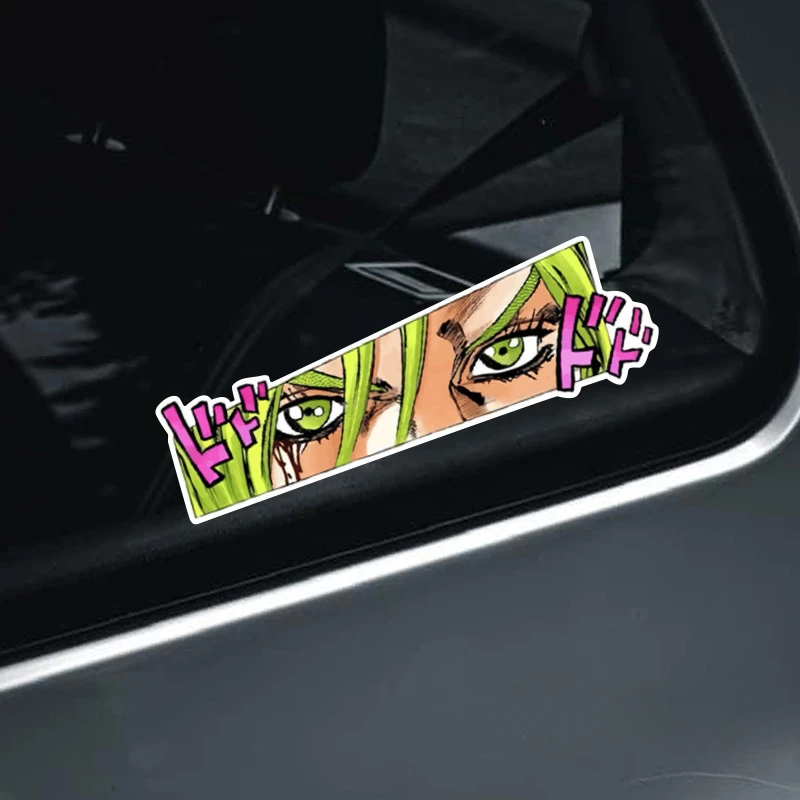 ملصقات JDM JOJO عيون Peering للسيارات ، جسم السيارة أنيمي ، زجاج النافذة ، الشارات الإبداعية ، لتقوم بها بنفسك الديكور الوفير ، والاكسسوارات #3