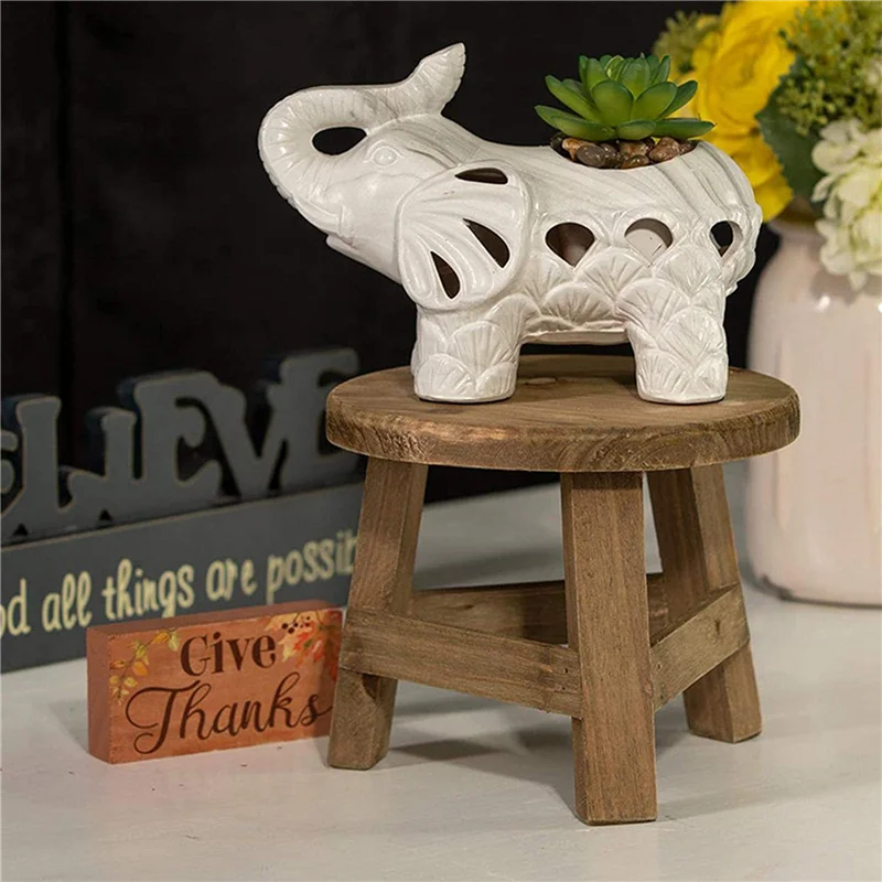 LICE-2X حامل نباتات خشبي، حامل نبات عالي البراز، حامل وعاء زهور متعدد الوظائف، لتزيين البستنة وغرفة المعيشة