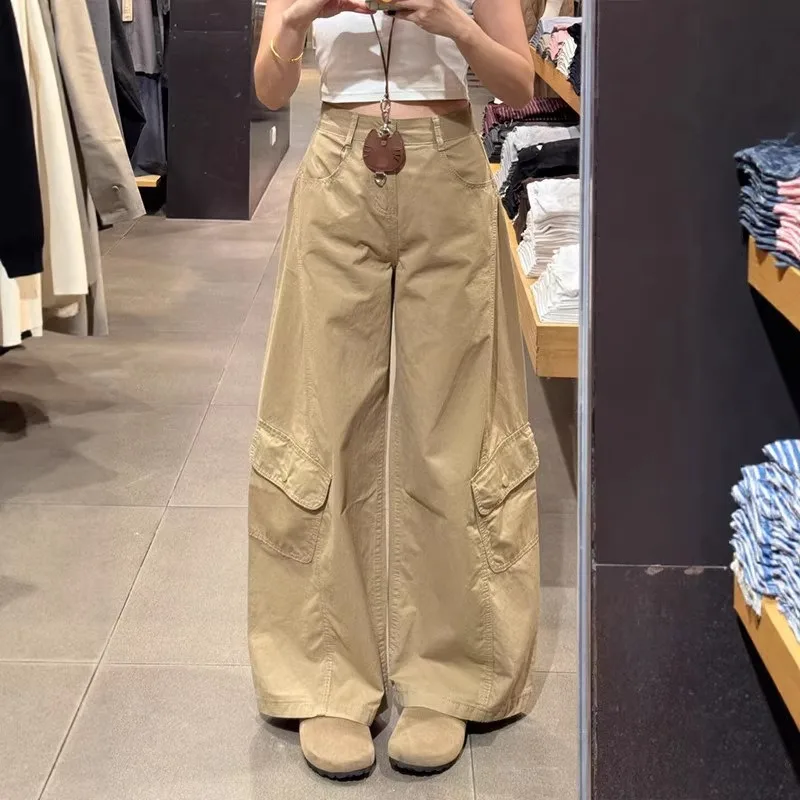 Retro American Tooling Jeans Women's New Tooling Pear-shaped Figure High Waist Thin Straight Pants