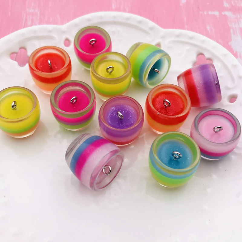 

10pcs Hot Selling Resin Cute Newest Colorful Miniature Drink Cup Charm for Keychain, Earring, Scrapbooking, DIY Making, Necklace