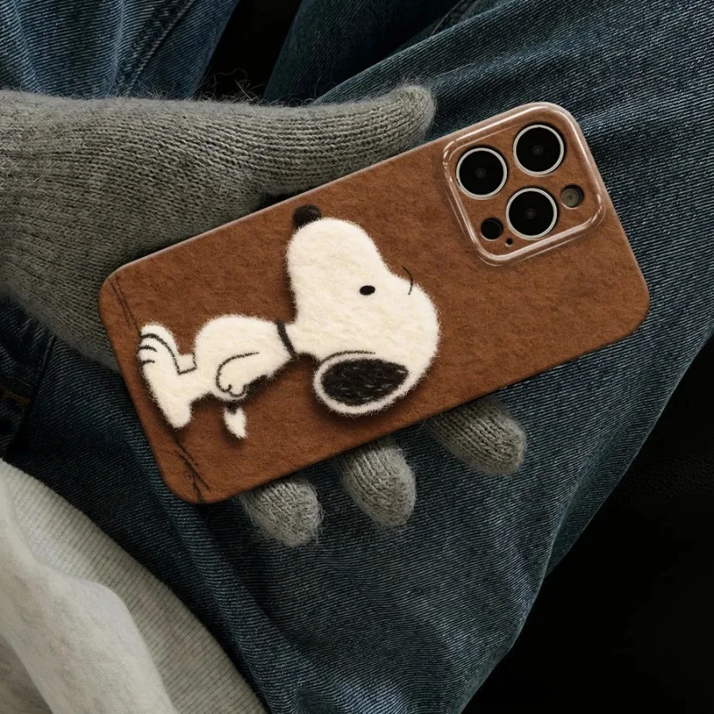 حافظة هاتف دونب سنوبي آيفون 16 برو آيفون 15 فيلم آيفون 14 آيفون 13 عصرية 12 مكانة 11 غلاف ناعم آيفون xs بنات للهدايا #3