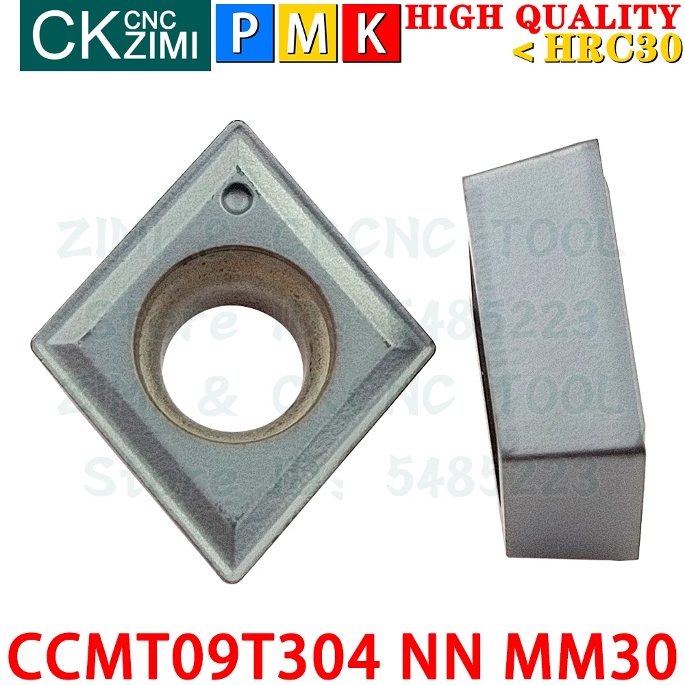 CCMT09T304 NN MM30 CCMT 09T304 NN MM30 MM10 CCMT09T3 CCMT 09T3 إدراجات كربيد خارجية أدوات إدراجات تحول داخلية باستخدام الحاسب الآلي أدوات قطع مخرطة معدنية