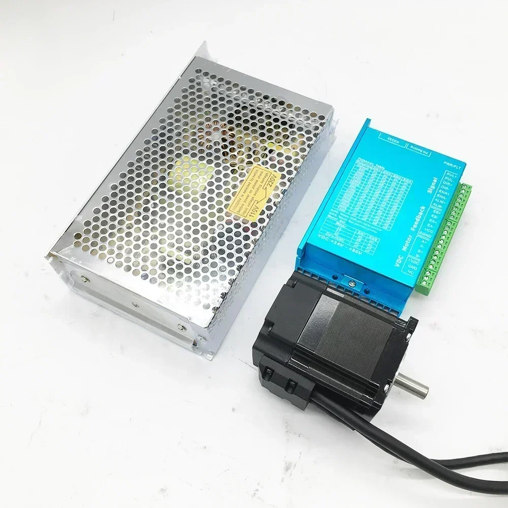 NEMA23 Motor paso a paso de circuito cerrado de 57 mm Torque de 1,5-3 Nm, codificador y kit de controlador de freno - Servo híbrido para impresora CNC/ 3D, stock de EE. UU.