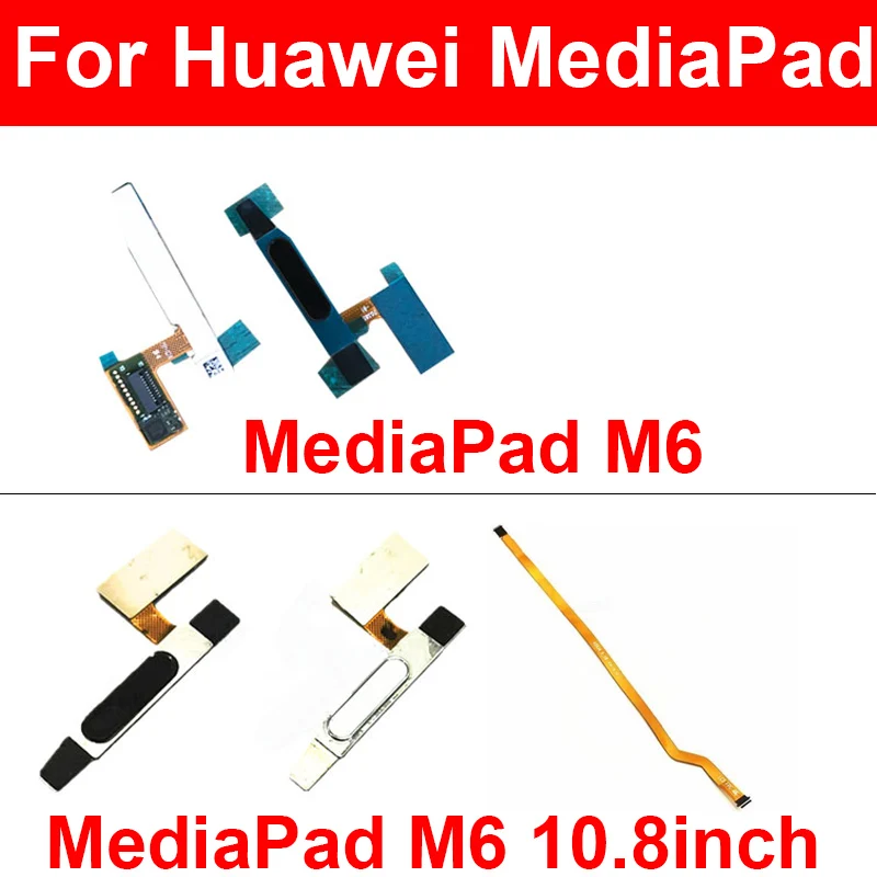 

Fingerprint Sensor Home Flex Cable For Huawei MediaPad M6 M6 10.8 SCM-W09 SCM-AL09 Home Return Fingerprint Connect Ribbon Parts