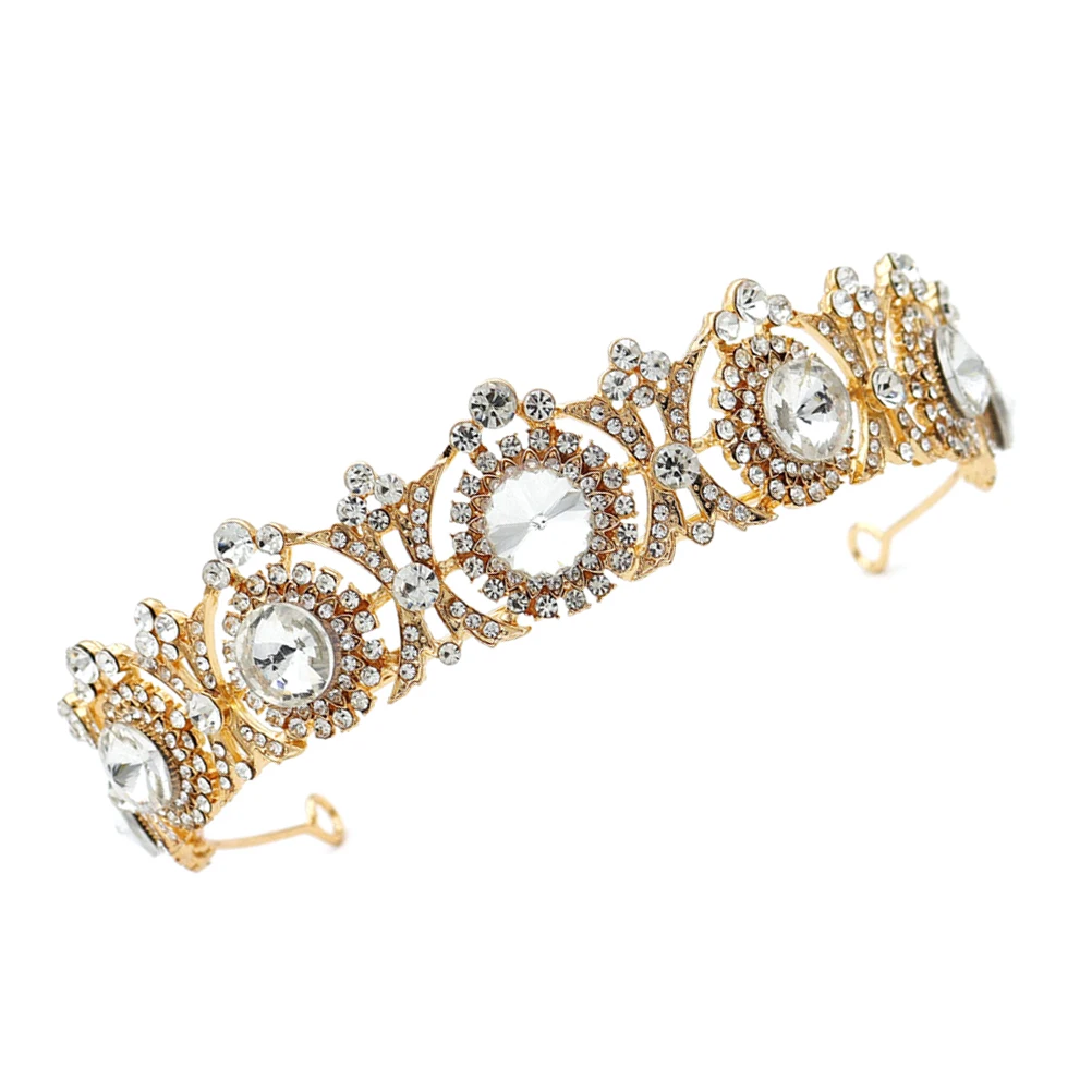 

Tiara for The Crown Bridal Hollow Out Wedding Hair Bride Unique Headpiece Design