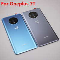 A+++ Back Glass For OnePlus 7T HD1905 Battery Cover Rear Housing Cover Repair 1+ 7T 5G Back Door Case Replace With Camera Lens