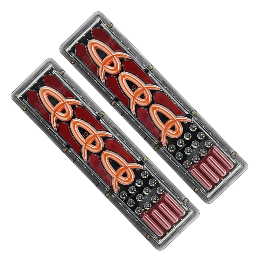 

2pcs 24V 3 in 1 46cm LED Trailer Tail Lights Stop Brake Flowing Turn Signal Tail Running/Tail Lights for Truck Trailer Lights