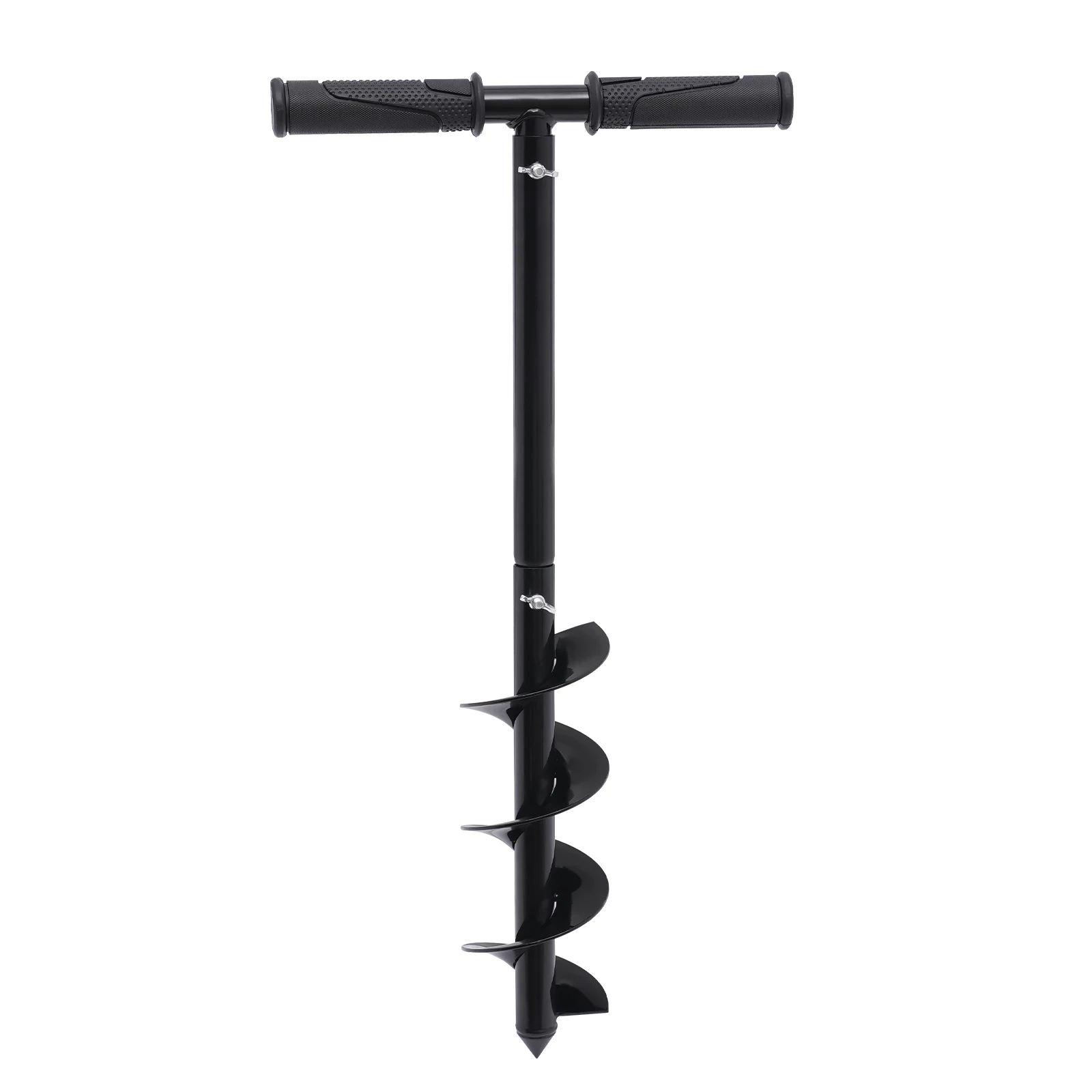 Hand Drill Auger Post Hole Digger, 24-Inch Compact Design, Eco-Friendly Manual Operation, Lightweight, Ideal for Gardening